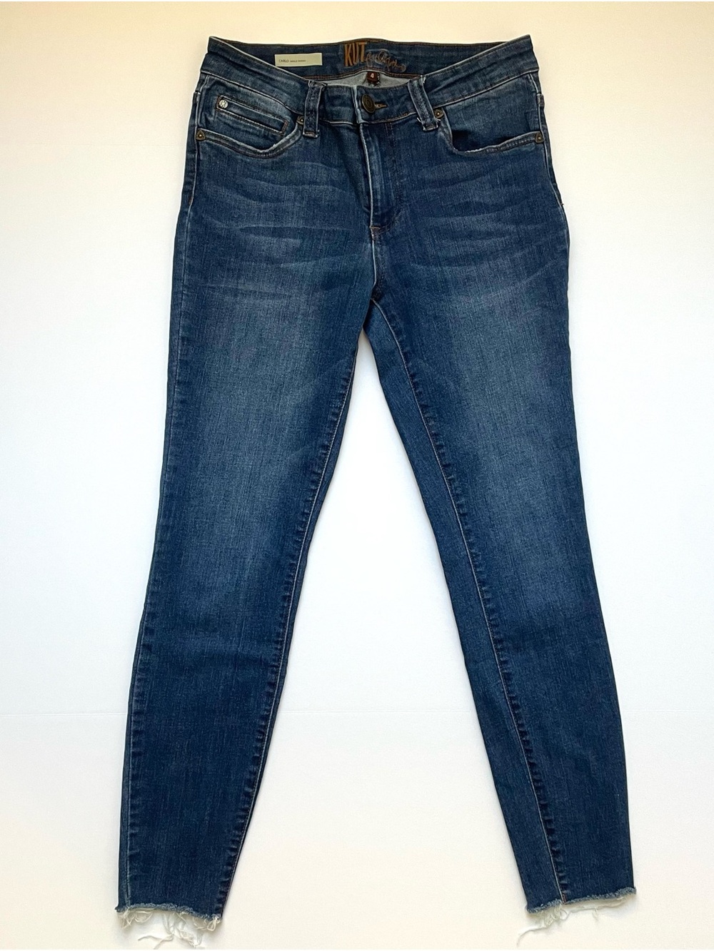 Kut from the Kloth Carlo Ankle Skinny Dark Blue Jeans